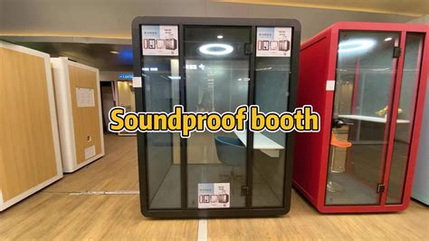 Portable Soundproof Booth Quiet Booths Soundproof Workplace Space Pod