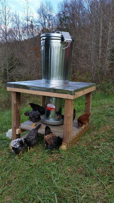 Simple Diy Chicken Feeder Polkkin