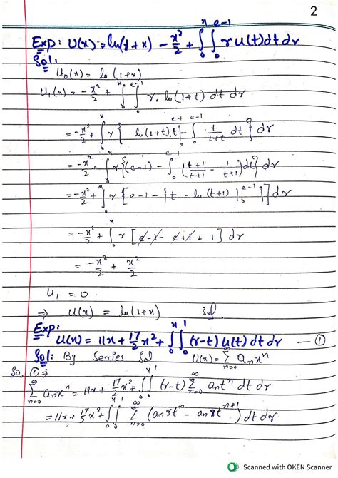 Solution Mixed Voltera Fredholm Integral Equation Studypool