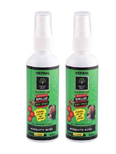 Stainless Steel Night Out Herbal Mosquito Repellent Body Spray Lemon Grass Fragrance At Best