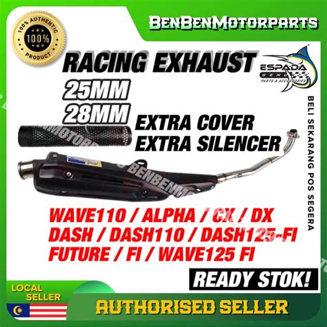 Racing Exhaust Pipe Espada E4 Series Wave 125 Fi Wave 110 Future