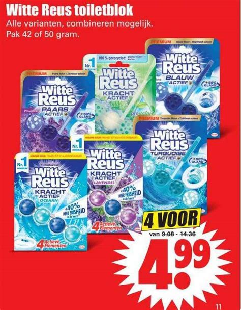 Witte Reus Toiletblok Of Gram Aanbieding Bij Dirk