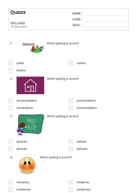 50 Spelling Worksheets For 8th Grade On Quizizz Free And Printable