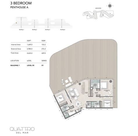 Quattro Del Mar by RAK Floor Plan | Duplexes Apartments