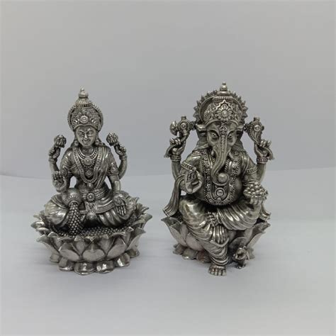 Buy Quality Pure Silver Idol Of Laxmi Ganesha In New Delhi