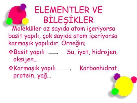 PPT ELEMENTLER VE BİLEŞİKLER PowerPoint Presentation free download