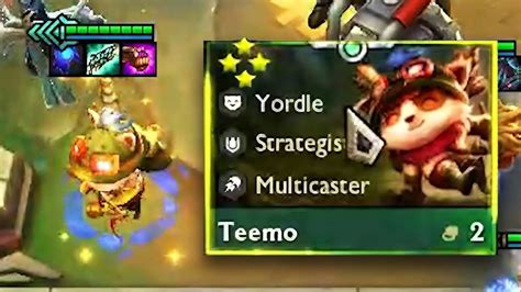 4 Star Teemo ⭐️⭐️⭐️⭐️ Giant Mushrooms Tft Set 9 Youtube