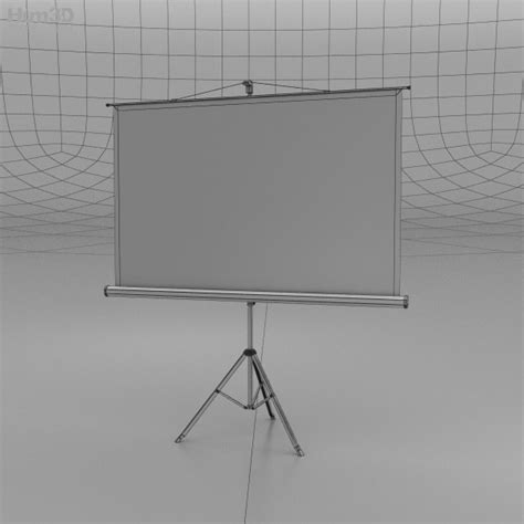 Projector Screen 3D model - Furniture on Hum3D