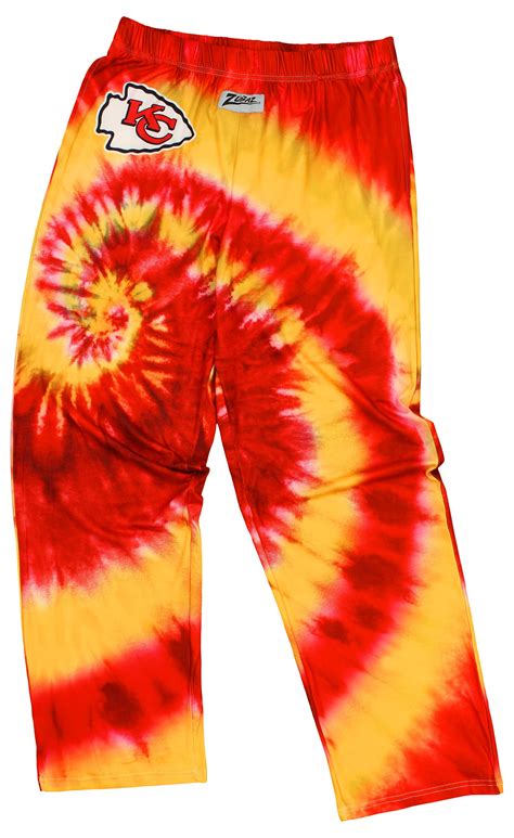 Zubaz Kansas City Chiefs NFL Men's Tie Dye Team Colors Lounge Pants, R