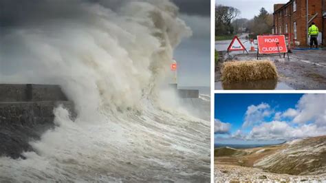 Weather Warnings As Britain To Be Battered By Strong Wind Floods And