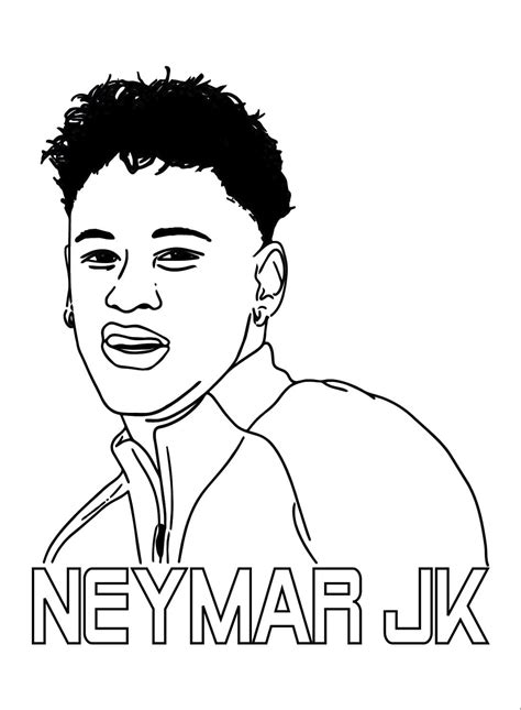 42 Desenhos Para Colorir De Neymar