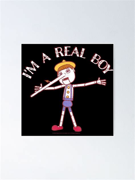 "Shrek Pinocchio Im A Real Boy" Poster for Sale by CarolRogan | Redbubble