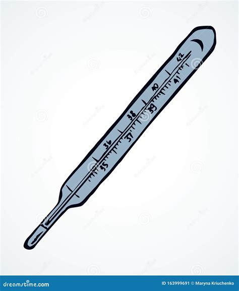 Thermometer Chemistry Drawing