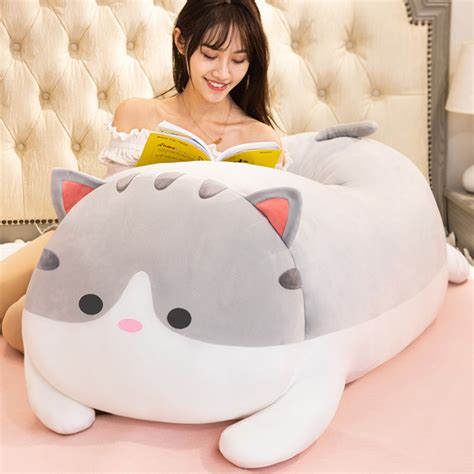 Cute Cat Plush Toy Girl Rag Doll Sleeping Pillow Bed Super Soft Doll