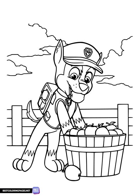 Chase PAW Patrol coloring pages - Bestcoloringpages.net