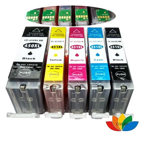 5 Color Compatible PGI 450 CLI 451 Ink Cartridge For Canon PIXMA IP7240