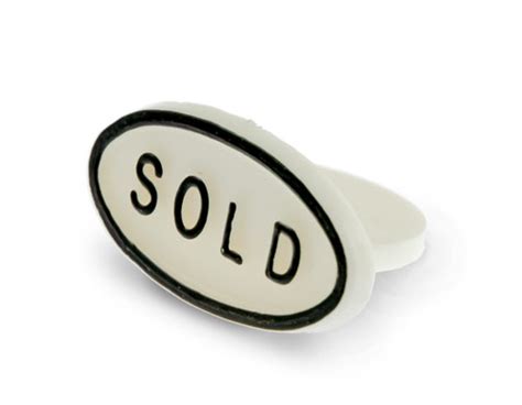 Sold Sign White (10-Pcs)