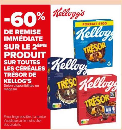 Promo Les C R Ales Tr Sor De Kellogg S Chez Carrefour Market