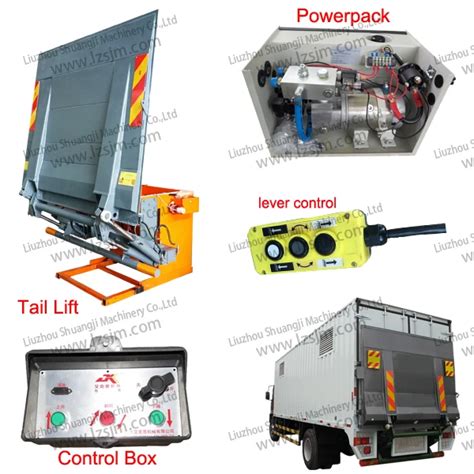 Truck Tail Lift Plate 2000kg Aluminum Hydraulic Truck Tailgate Lift