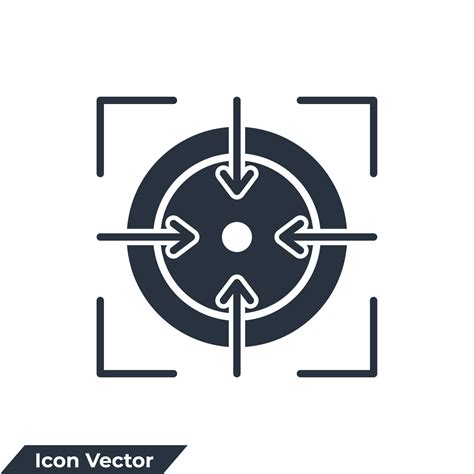 Focus Icon Logo Vector Illustration Target Symbol Template For Graphic