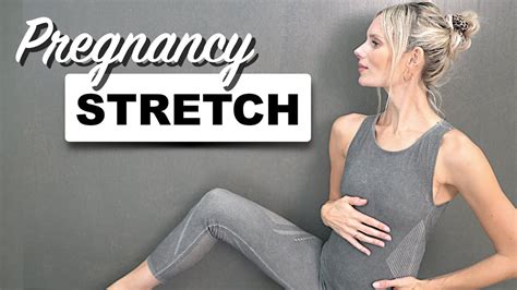 15 MIN Stretching für Schwangere 1 3 TRIMESTER Dehnung für