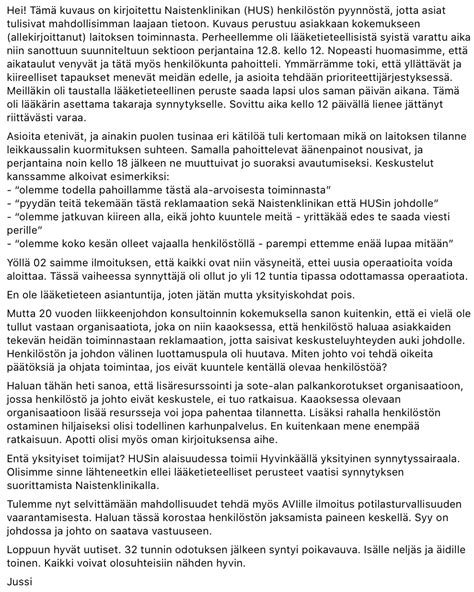 Korson Jussi I On Twitter Pyyd N Naistenklinikan