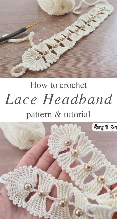 Crochet Lace Headband Easy To Make Crochetbeja