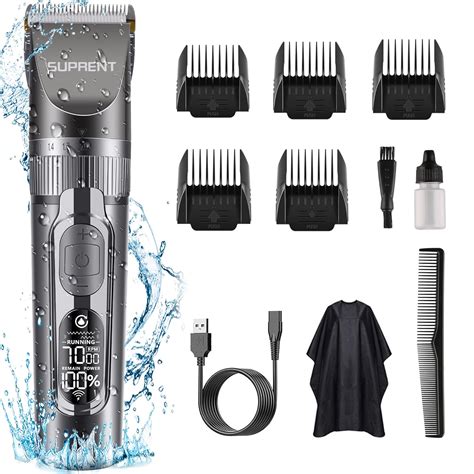 Suprent Hair Clippers For Men Cordless Hair Clippers Ipx Waterproof