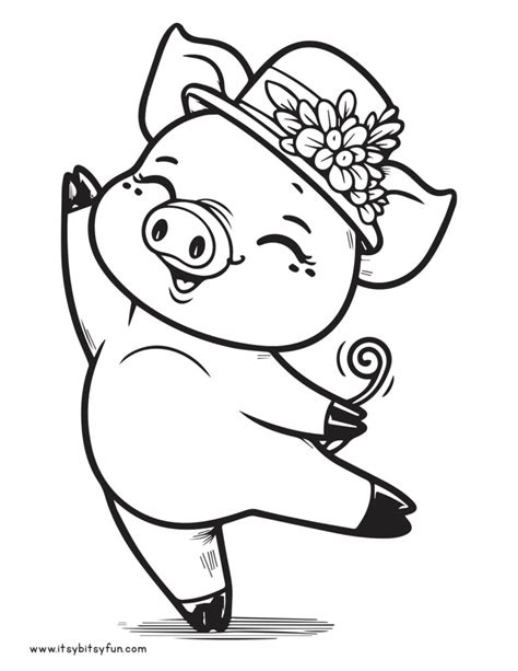 Free Printable Pig Coloring Pages for Kids - Itsy Bitsy Fun