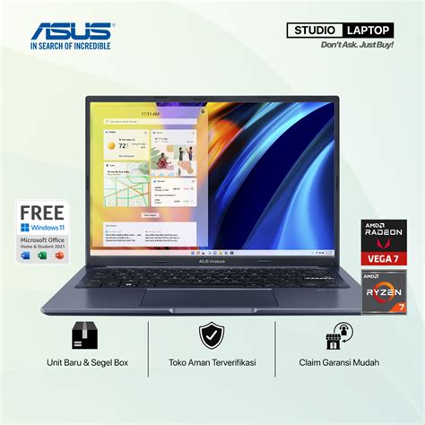 Jual Asus Vivobook X M Qa Ryzen H Ram Gb Gb Ssd