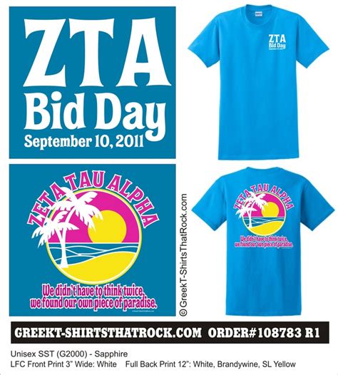 Aloha Zeta Tau Alpha Bid Day Greekt