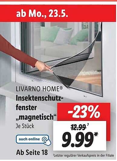 Livarno Home Insektenschutzfenster Magnetisch Angebot Bei Lidl