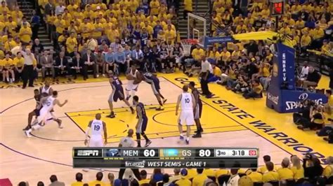 Tony Allen Locks Down Steph Curry 2015 Nba Wcsf Youtube