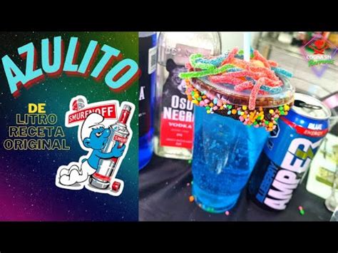 Azulito De Litro Bebida La Receta Original Pitufos Youtube