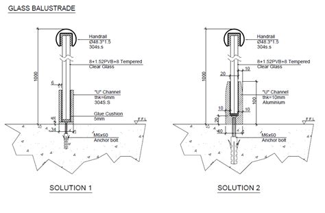 Aluminium U Channel For Glass Railing 43 OFF