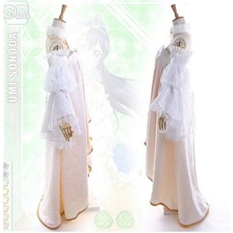 Love Live Sr Umi Sonoda Wedding Dress Cosplay Costume