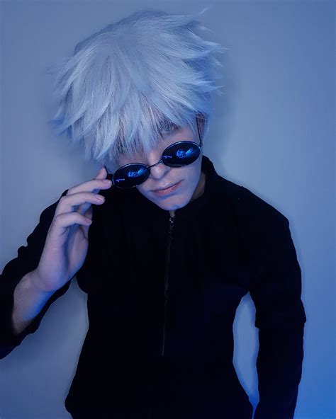 Gojo Satoru Cosplay Perücke Jujutsu Kaisen Cosplay Etsy