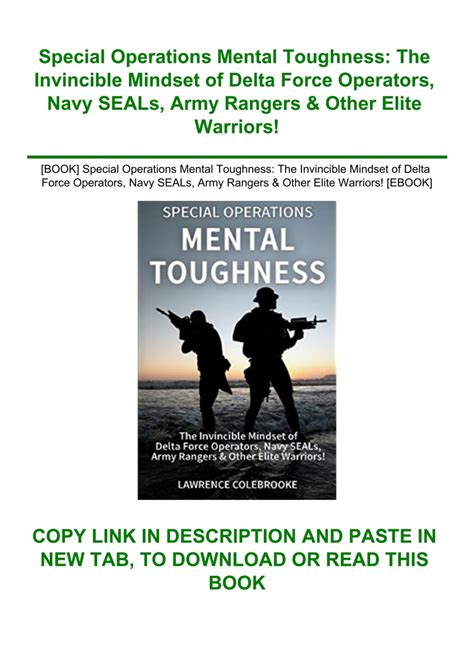 BOOK Special Operations Mental Toughness The Invincible Mindset Of