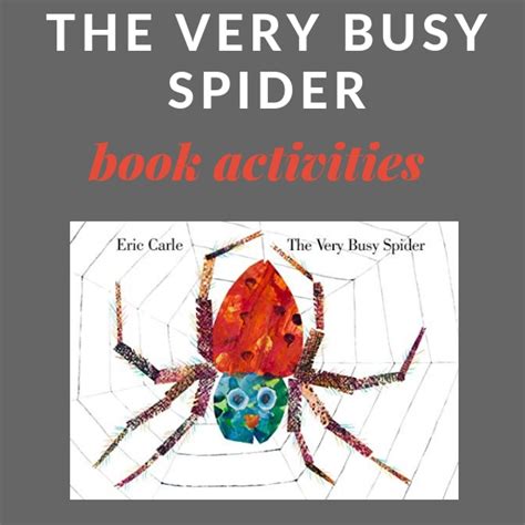 Big List of The Very Busy Spider Activities