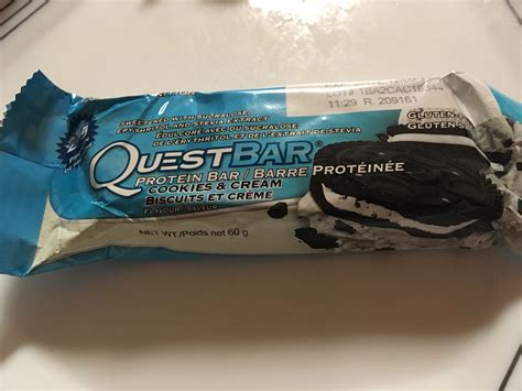 Quest Bar Cookies & Cream Protein Bar reviews in Protein Bars ...