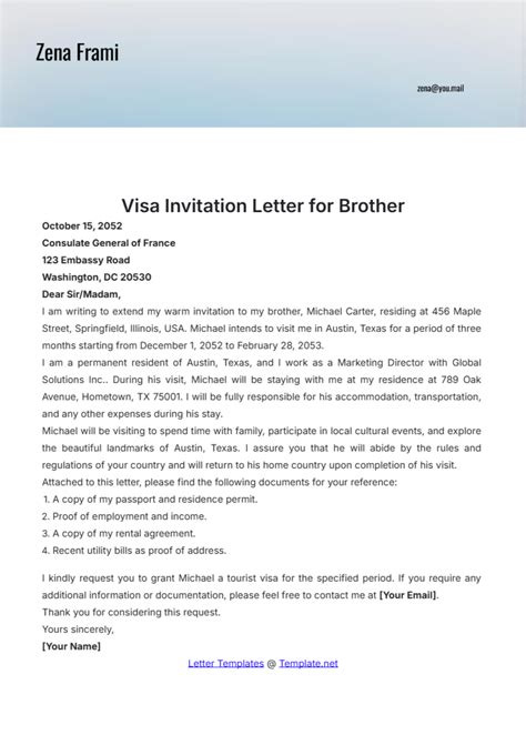 Invitation Letter Format For Us Visa Invitation Letter For Us Visa To