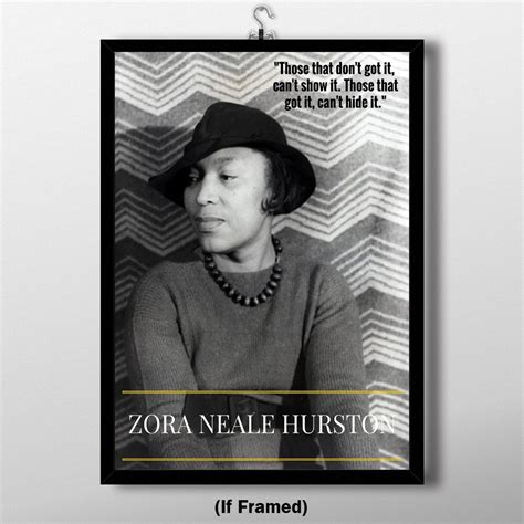 Zora Neale Hurston Poster With Quote African American Women Etsy