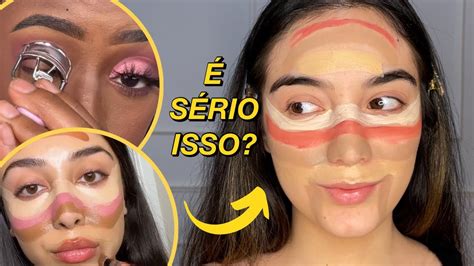 Testando Novos Truques De Maquiagem Do Tiktok Cut Crease Com Curvex