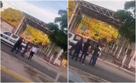 VIDEO Joven agrede a golpes a un tránsito de El Fuerte Sinaloa