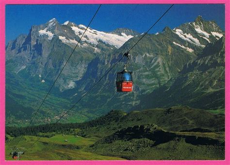 Grindelwald 1983 Gondelbahn Männlichen Rückseite beschrieben Kaufen