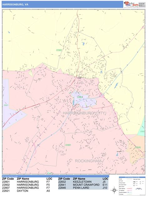 Harrisonburg Va Zip Code Map - United States Map