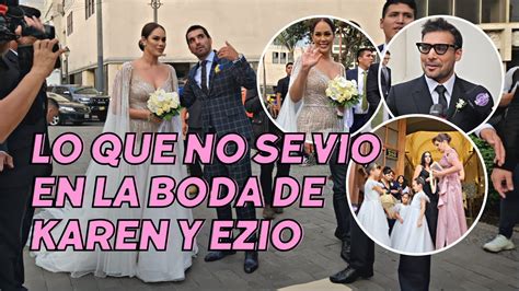 Karen Schwarz Y Ezio Oliva Se Casaron Pareja Se Dio El S Acepto En