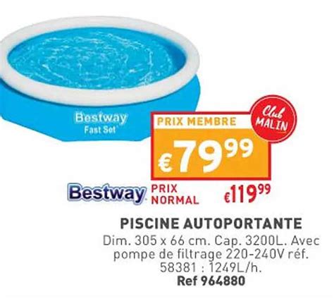 Promo Piscine Autoportante Bestway Chez Trafic Icatalogue Fr