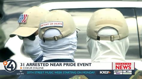 31 ‘patriot Front Members Arrested Near Idaho Pride Event Daily