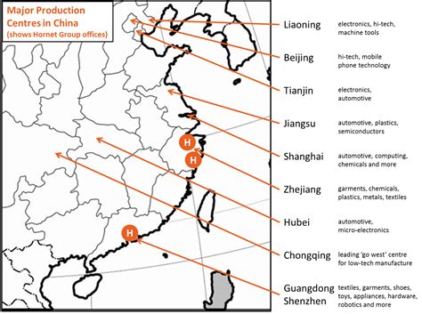 Chinese Manufacturing Map: what's made where in China?